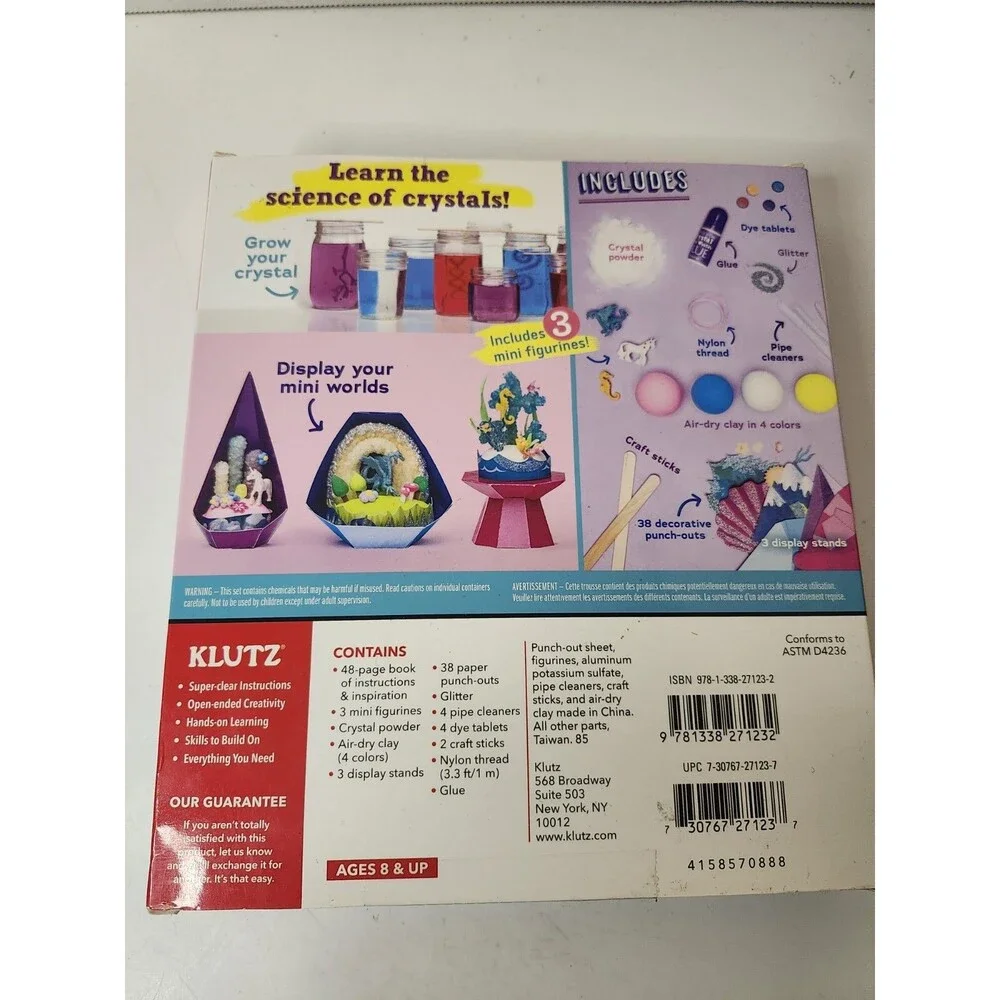 Klutz Grow Your Own Crystal Mini Worlds Science & Activity Kit